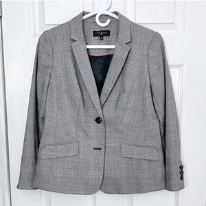 Talbots Classic Gray Checkered Blazer - Petite